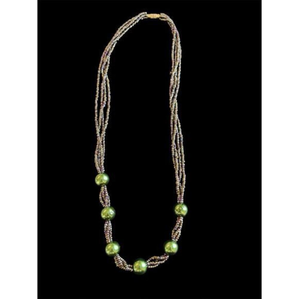 20โ Artisan Created Multi Stand Micro Bead Necklace